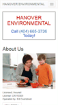 Mobile Screenshot of hanoverenvironmental.com